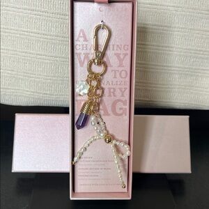 Luna Norte | Amethyst Freshwater Pearl Bag Charm